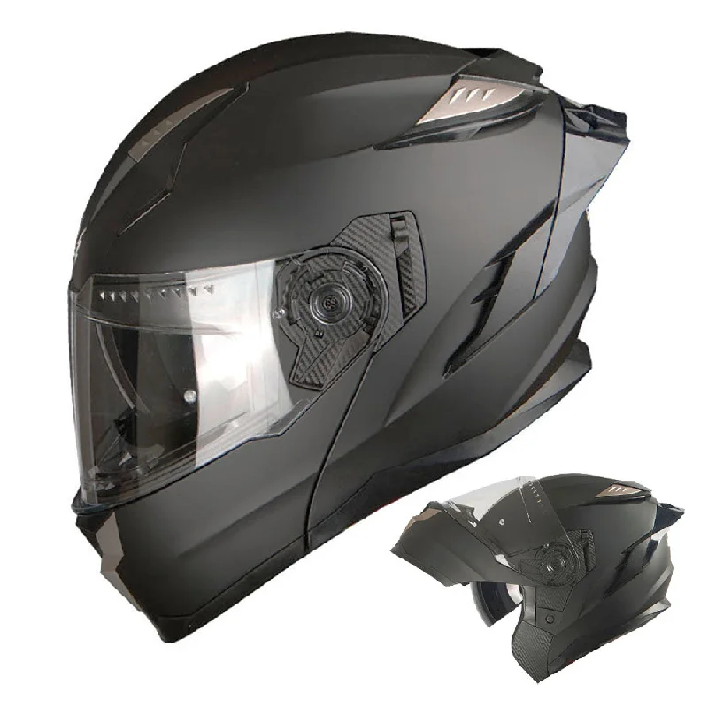 1Storm Motorcycle Modular Full Face Helmet Flip up Dual Visor Anti Fog Pinlock:  JHA119