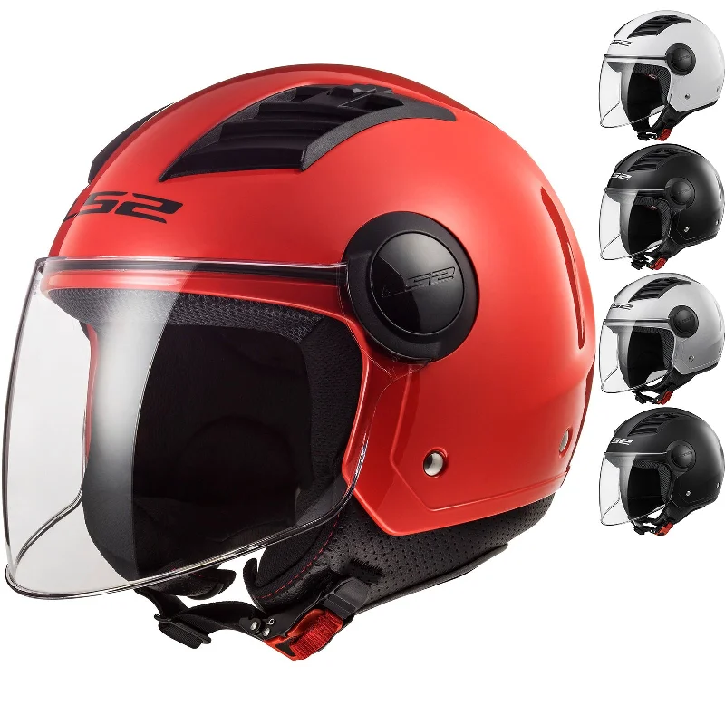 LS2 OF562 Airflow L Solid Open Face Motorcycle Helmet