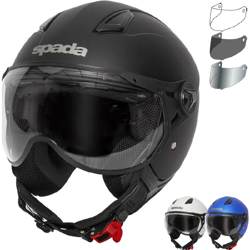 Spada Hellion Open Face Motorcycle Helmet & Visor