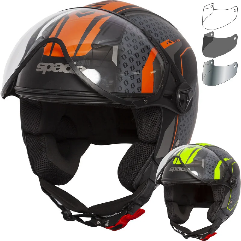 Spada Hellion Arrow Open Face Motorcycle Helmet & Visor