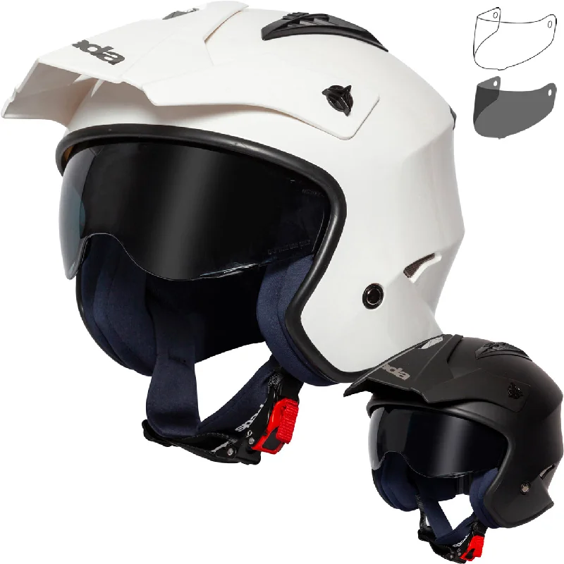 Spada Rock Open Face Motorcycle Helmet & Visor