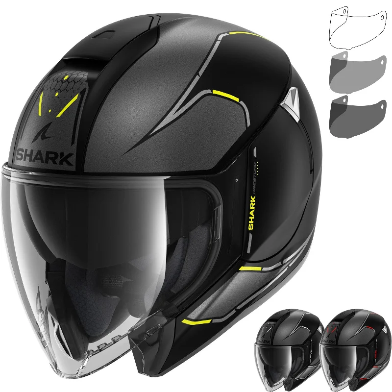 Shark Citycruiser Krestone Open Face Motorcycle Helmet & Visor