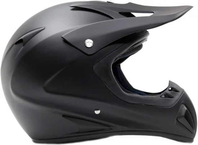 Adult Motocross Helmet Matte Black