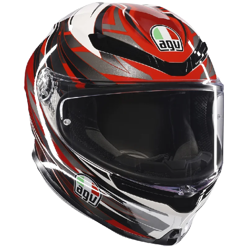 AGV K6-S Reeval - White / Red / Grey