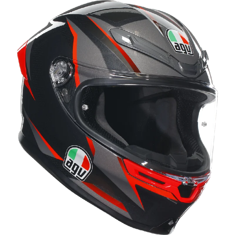 AGV K6-S Slashcut - Black / Grey / Red