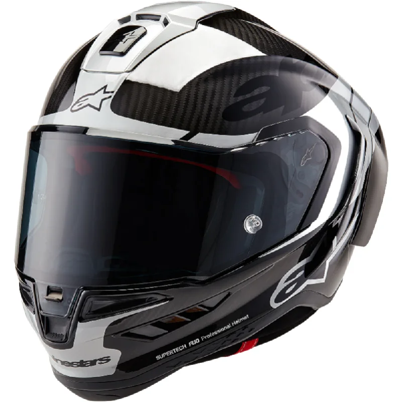 Alpinestars Supertech R10 Element ECE 06 / FIM Full Face Helmet Gloss Black / Carbon / Silver