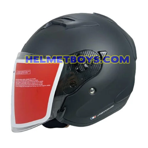 ASTONE Motorcycle Open Face Helmet Sharp Visor