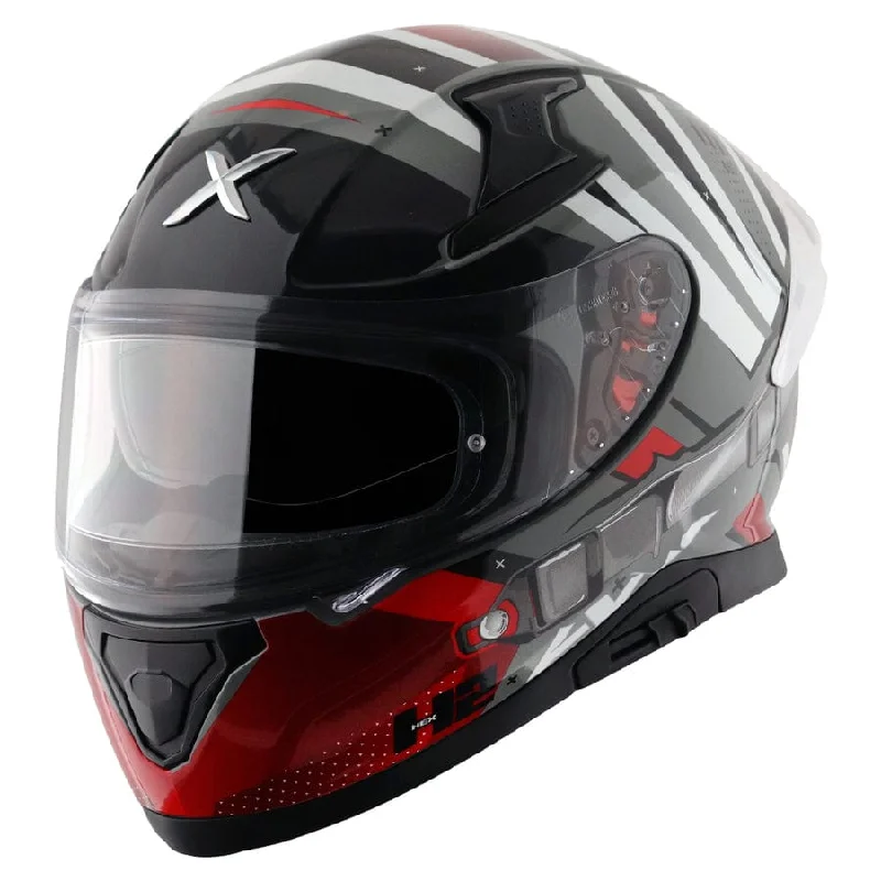 Axor Apex Hex 2 Cool Grey Red Helmet