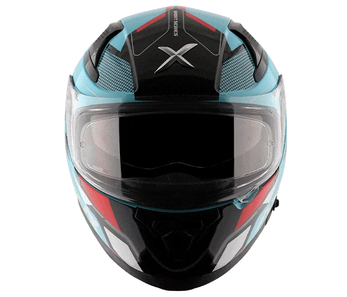 Axor Apex Hex Gloss Black Blue Red Helmet