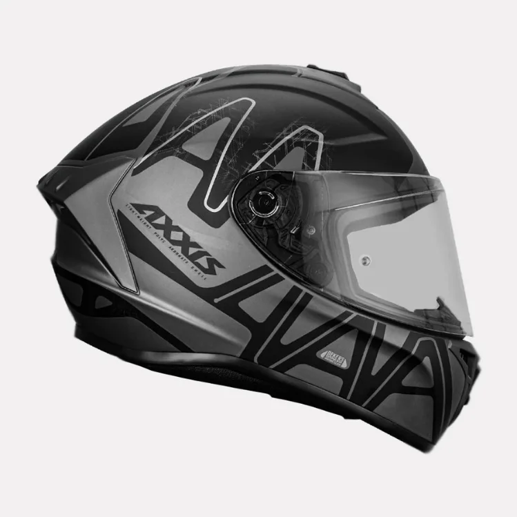 AXXIS DRAKEN S DEKERS MATT BLACK GREY HELMET