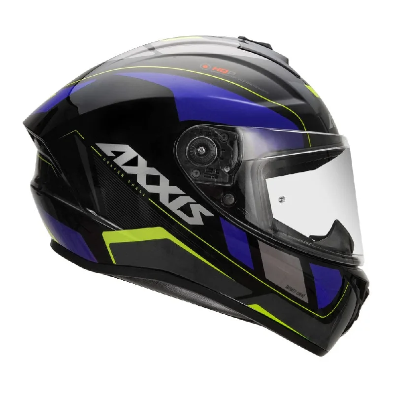 AXXIS DRAKEN S WIND GLOSS BLACK BLUE HELMET