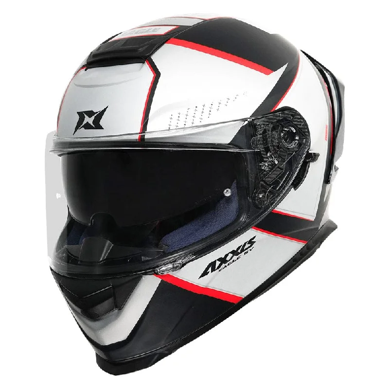 AXXIS EAGLE BALANCE MATT GREY RED HELMET