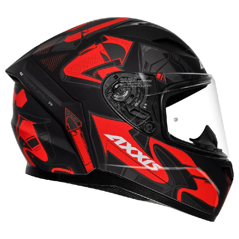 Axxis Segment Arrows Matt Fluoro Red Helmet