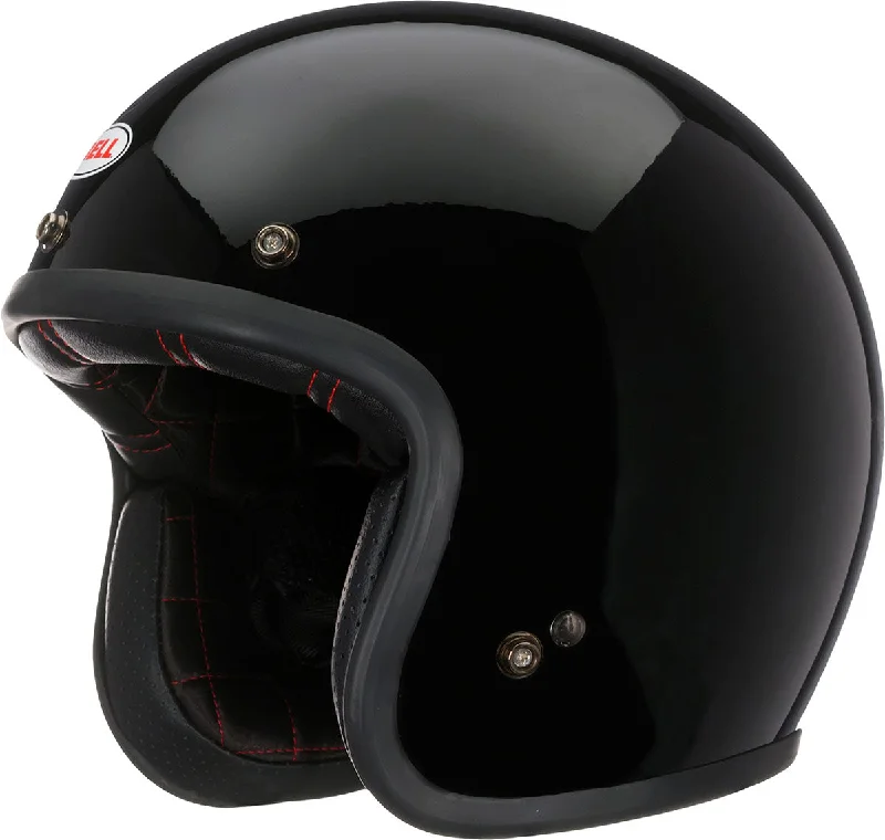 Bell Custom 500 Solid Black Open Face Helmet