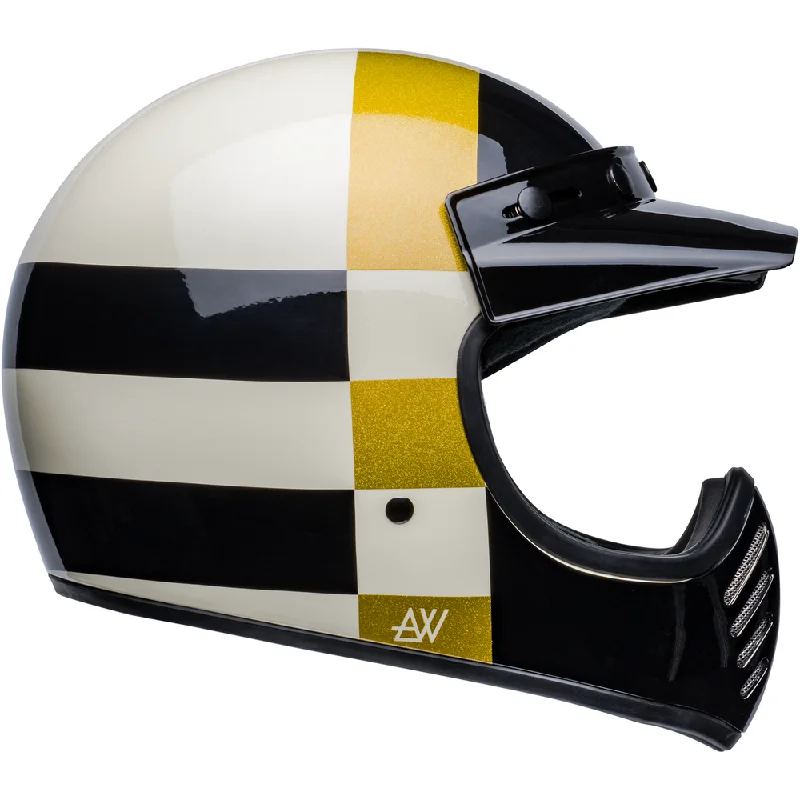 Bell Moto 3 ATWYLD Full Face Helmet White / Black