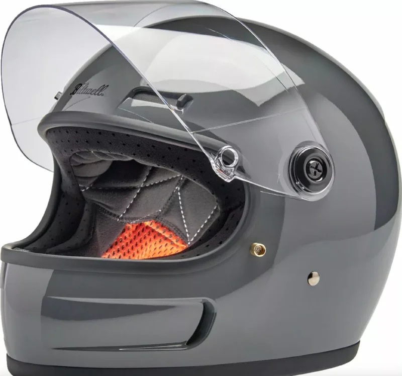 Biltwell Gringo SV 06 Grey Full Face Helmet + Freebie Bundle