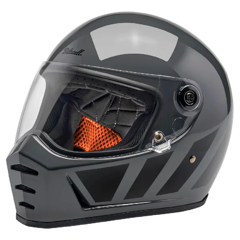 Lane Splitter DOT/ECE R22.06 Approved Full Face Helmet - Gloss Storm Grey Inertia