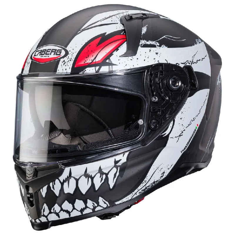 Caberg Avalon X Punk Full Face Helmet Matt Grey / White / Red