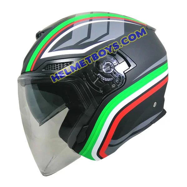 FG TEC TRAX Motorcycle Sunvisor Helmet ITALIA