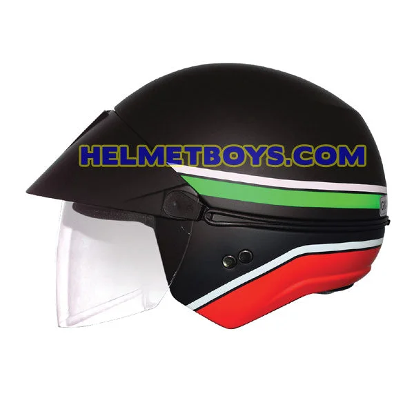 GPR AEROJET Shorty Motorcycle Helmet MATT BLACK ITALY G3