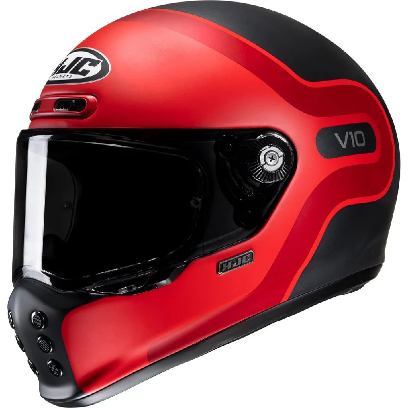 HJC V10 Grape Full Face Helmet MC1SF Red