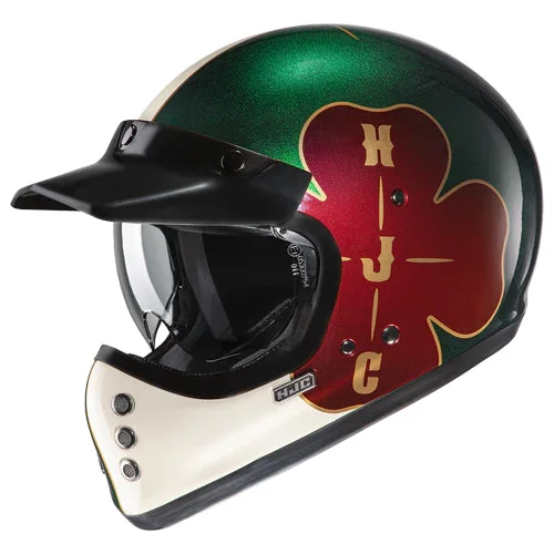 HJC V60 Ofera Full Face Helmet MC4 Green