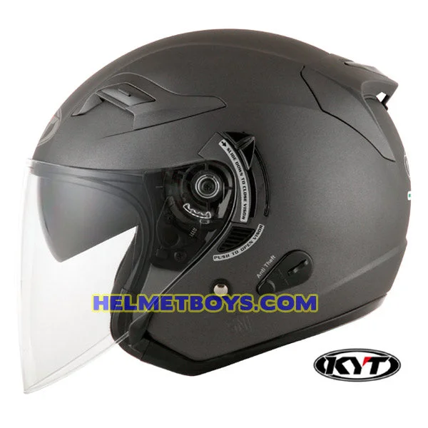 KYT Motorcycle Sunvisor Helmet SOLID COLORS