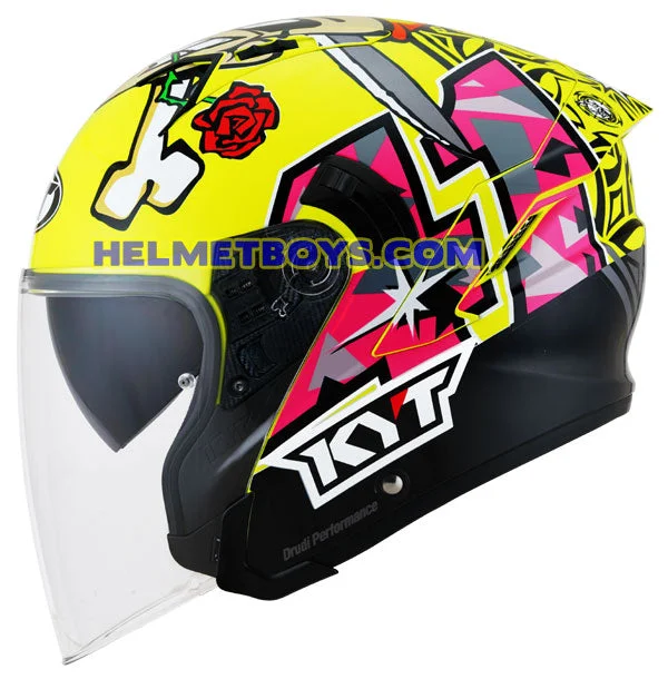 KYT NFJ Motorcycle Sunvisor Helmet ESPARGARO MISANO 2018