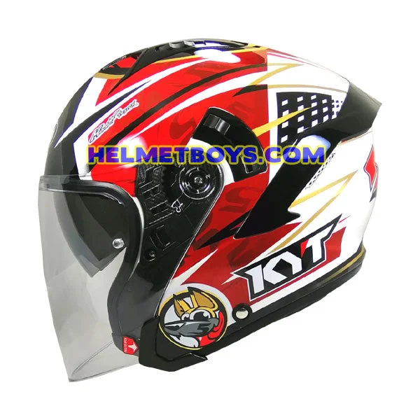 KYT NFJ Motorcycle Sunvisor Helmet JAUME MASIA