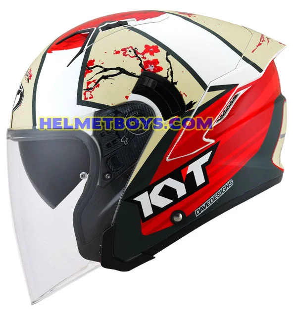 KYT NFJ Motorcycle Sunvisor Helmet XAVI SAKURA