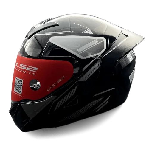 LS2 FF352 ROOKIE BETHA GLOSS BLACK GREY HELMET