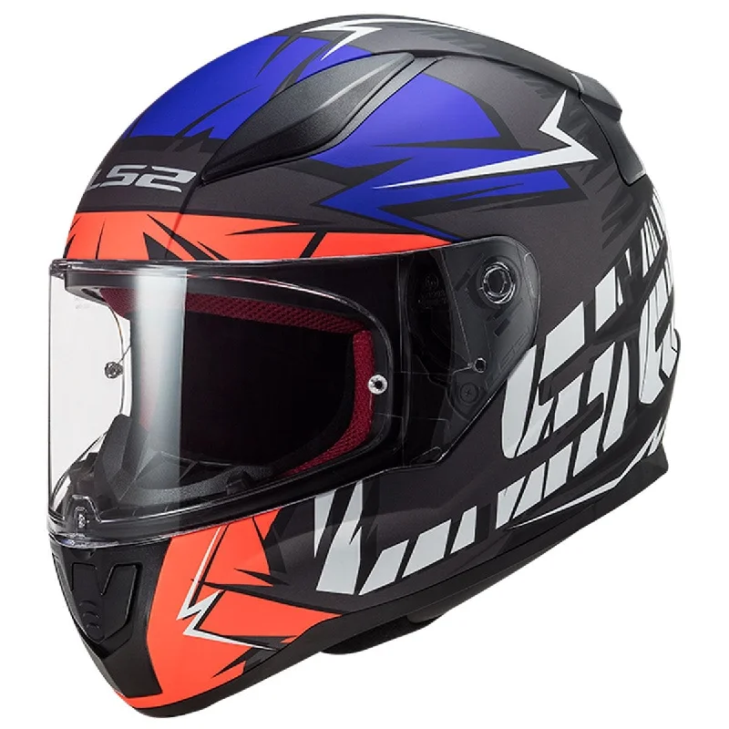 LS2 FF353 RAPID CROMO Gloss Black Fluoro Blue Helmet