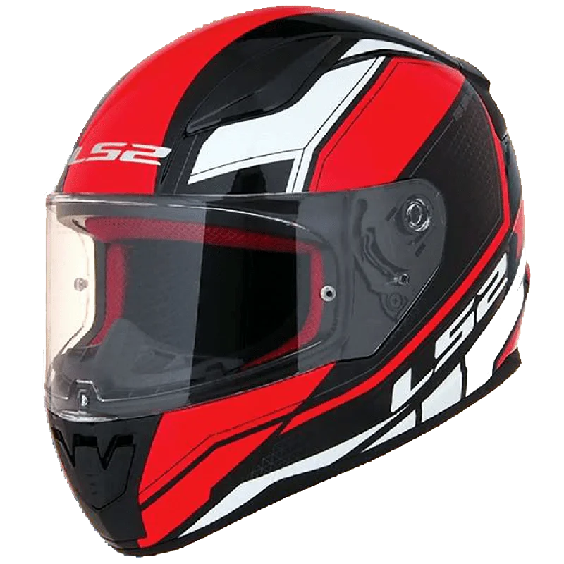 LS2 FF353 RAPID INFINITY Matt Black Red White Helmet