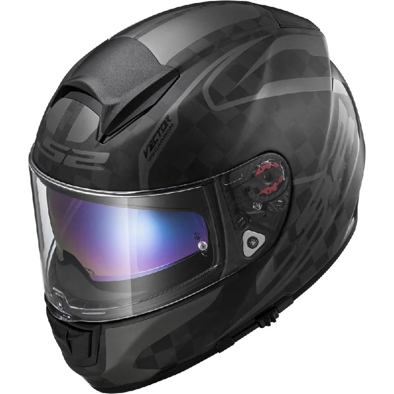 LS2 FF397 Vector Carbon Class Full Face Helmet Matt Black