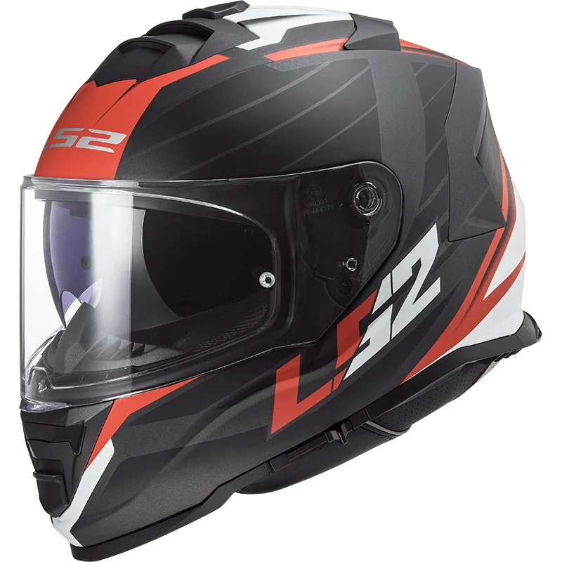 LS2 FF800 Nerve Gloss Black Red Gloss Helmet