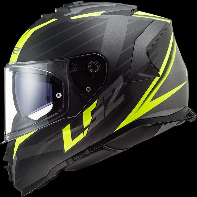 LS2 FF800 Nerve Gloss Black Neon Helmet