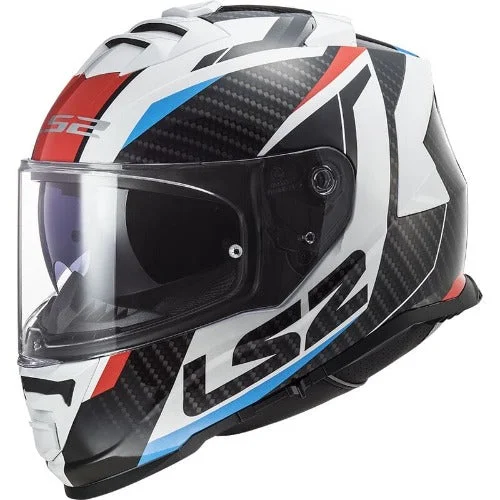 LS2 FF800 Racer Gloss Blue Red White Helmet