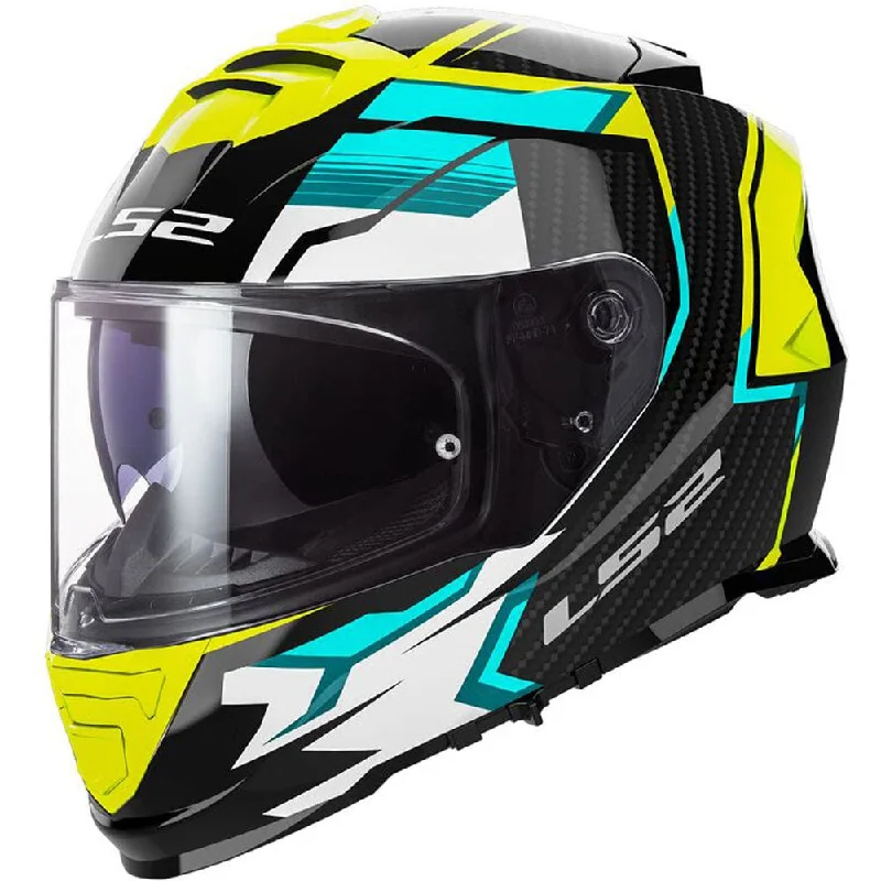 LS2 FF800 Storm 2 ECE 22.06 Full Face Helmet Tracker Black / Hi-Viz Yellow