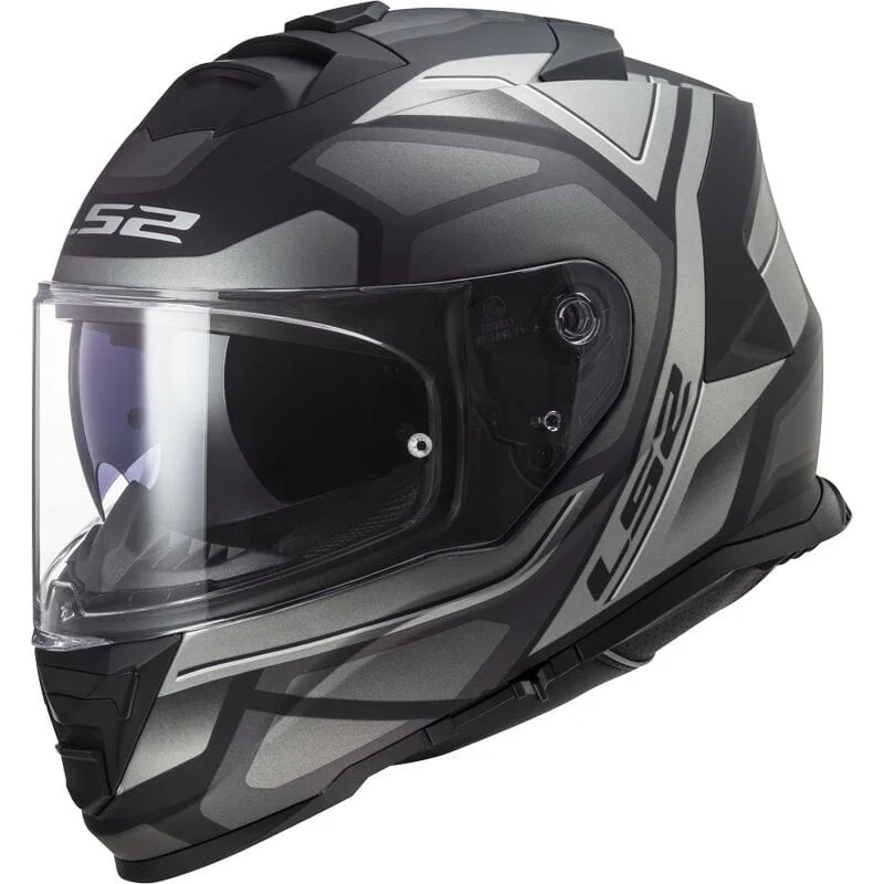 LS2 FF800 Storm Faster Titanium Matt Black Grey Helmet