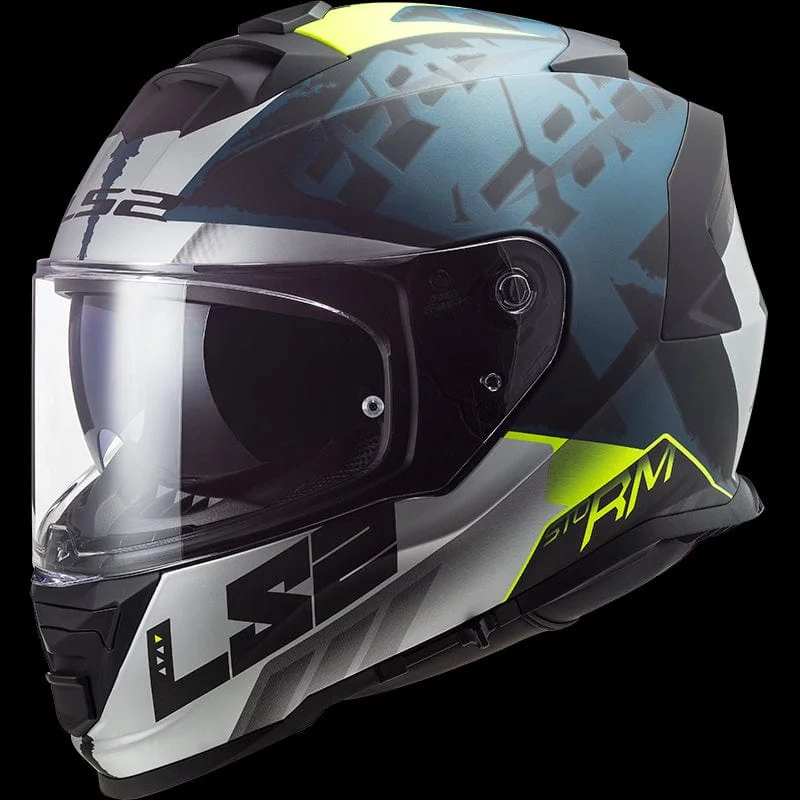 LS2 FF800 Storm Sprinter Matt Black Silver Cobalt Helmet