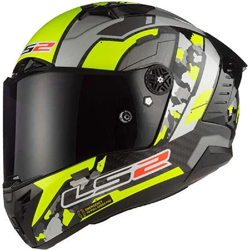 LS2 FF805 Thunder Carbon ECE 22.06 Full Face Helmet Space Hi-Viz Yellow / Grey