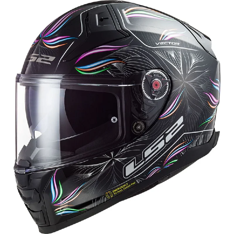 LS2 FF811 Vector 2 ECE 22.06 Full Face Helmet Tropical Black / White