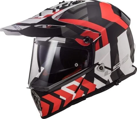 LS2 Offroad Helmet MX436 Xtreme Matt Black Red