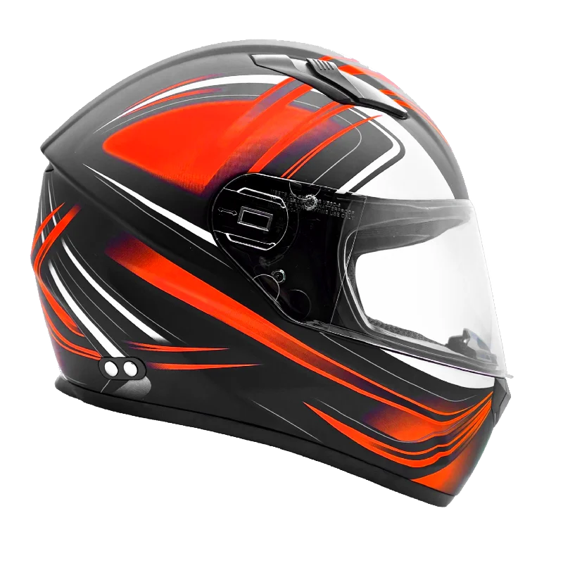 Adult Matte Orange Full Face Helmet 3x 4x