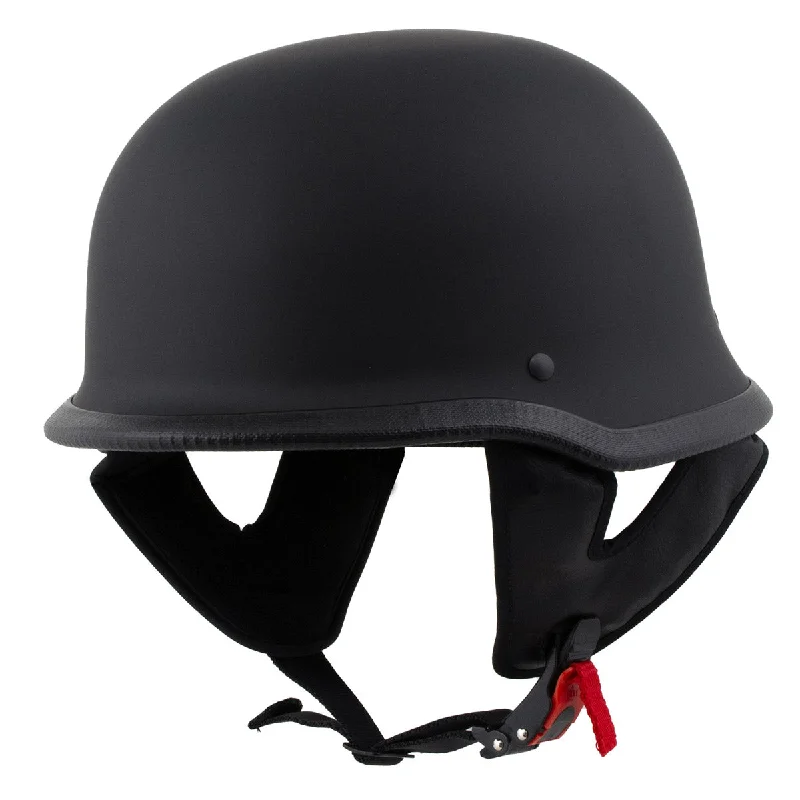 Milwaukee Helmets MPH9740DOT 'Motorrad' DOT German Style Matte Black