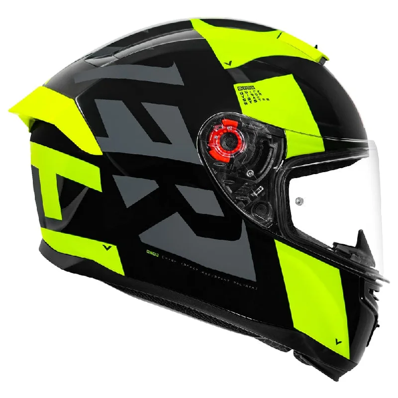 MT HUMMER AIR GLOSS FLUORO YELLOW HELMET