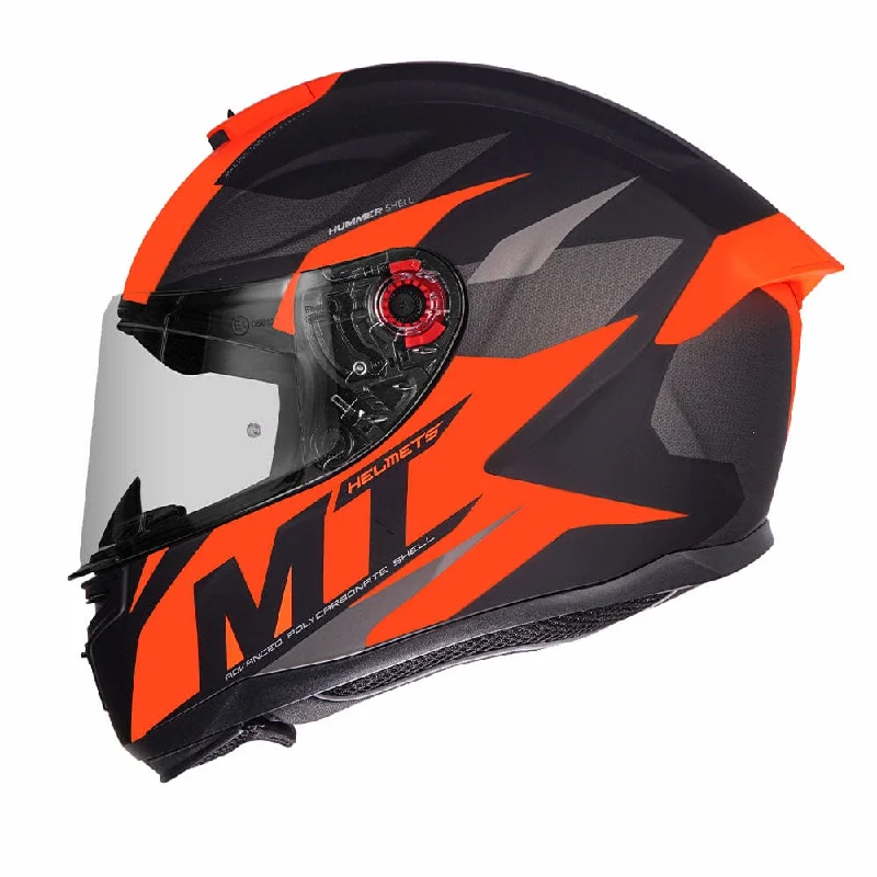 MT HUMMER BRAVE MATT ORANGE HELMET