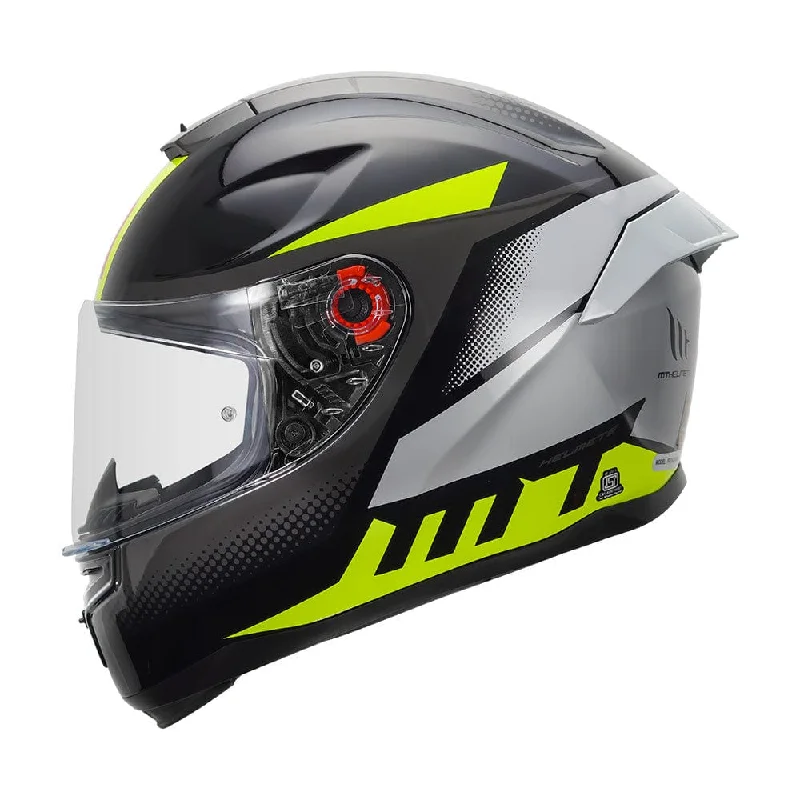 MT HUMMER BRICK GLOSS BLACK FLUORO YELLOW HELMET