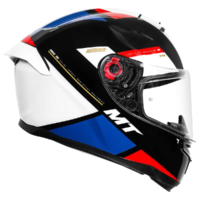 MT HUMMER MIR GLOSS BLACK RED BLUE HELMET