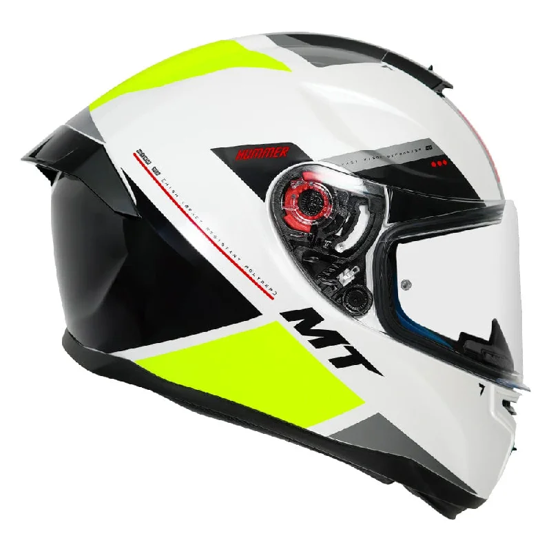 MT HUMMER MIR GLOSS YELLOW WHITE BLACK HELMET